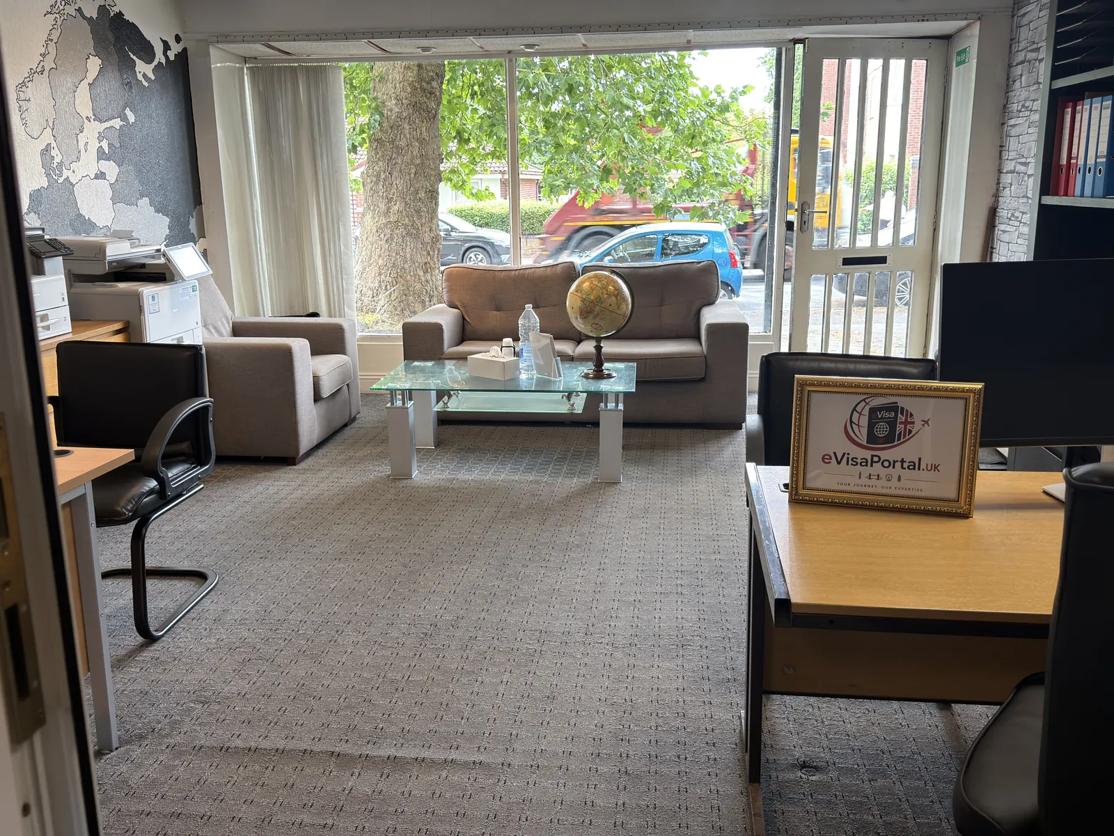 Reception & waiting area, Shams Britvisa Lawyers Ltd, Manchester